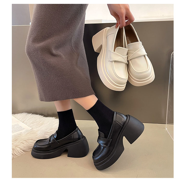 Giày Lười Đế Xuồng Thời Trang vintage Cho Nữ