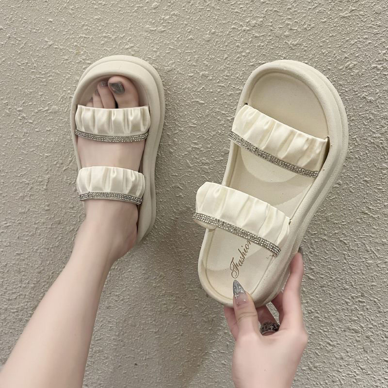 Dép nữ đế cao 5cm Chống Trượt Thời Trang Mùa Hè Cho Nữ