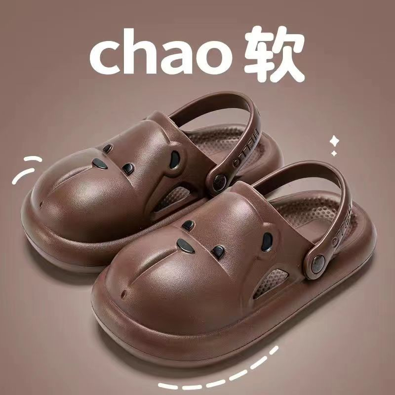 Dép Đi Trong Nhà Đế Dày In Hình Gấu Hoạt Hình Dễ Thương Cho Nữ