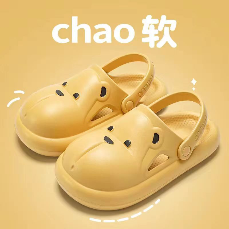 Dép Đi Trong Nhà Đế Dày In Hình Gấu Hoạt Hình Dễ Thương Cho Nữ