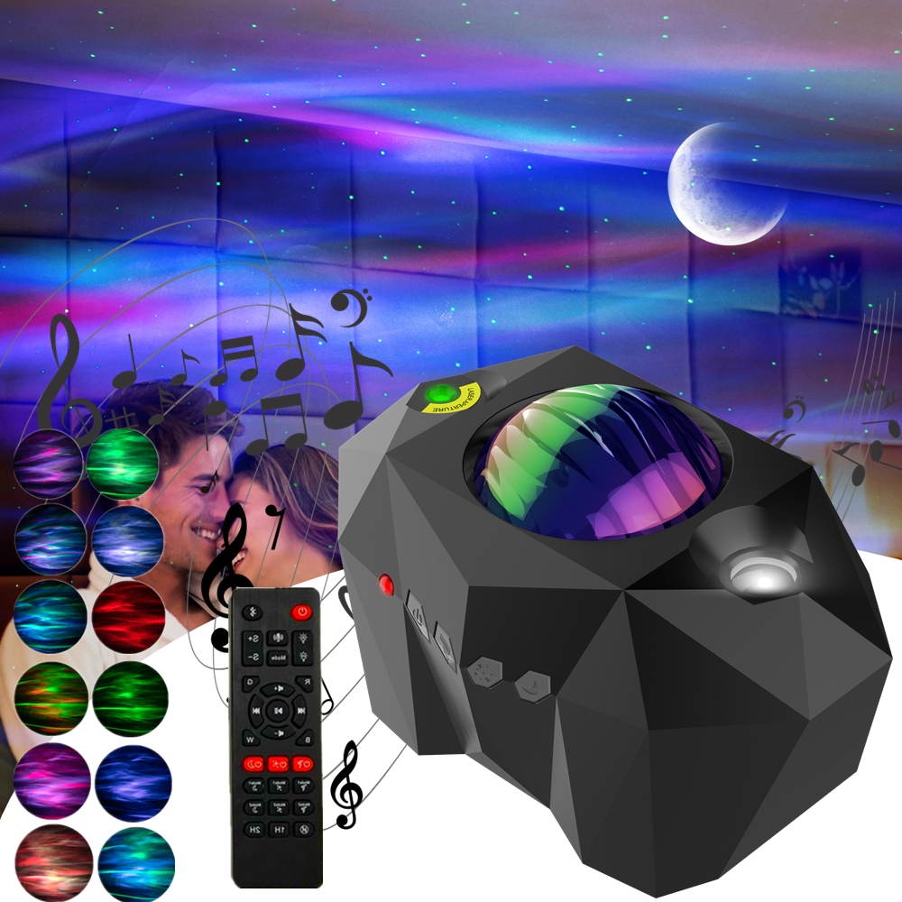 Đèn Chiếu Sao RGB Màu Trắng Tích Hợp Loa Bluetooth