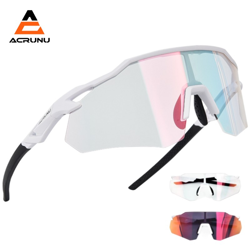 ACRUNU Kính Mát Đi Xe Đạp Thể Thao Ngoài Trời Photochromic Ống Kính Nhẹ Chống Nước Bắn Công Nghệ Quang Học Độ Nét Cao Kính Ống Kính Thiết Bị Ngoài Trời