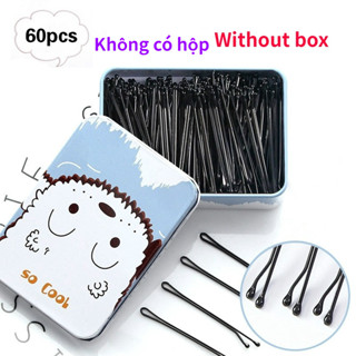 60 chiếc màu đen vô hình kẹp tóc cho phụ nữ Wave Bobby kẹp tóc