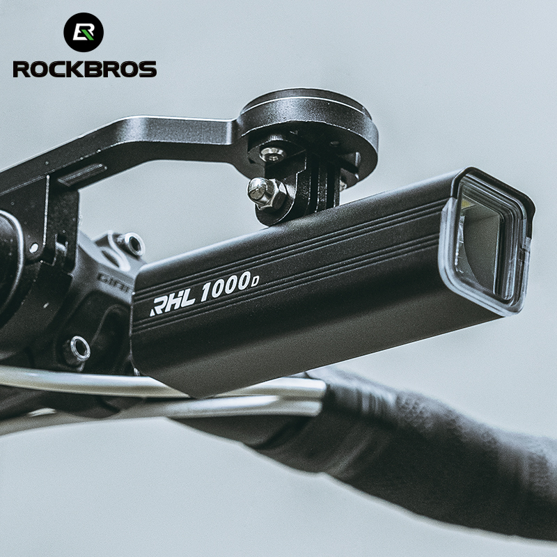 Rockbros Đèn Pha Trước ipx6 Chống Thấm Nước 1500 lumen Sạc Lại Được Dành Cho Xe Đạp