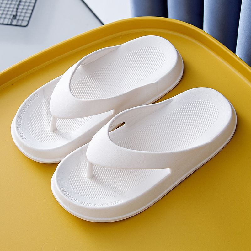 Huaqoo Dép bánh mì guốc dép giày nữ Màu Sắc Đơn Giản Thoải Mái Cao Gót Chống Trơn Trượt dép đế xuồng 31ZHDLX071713