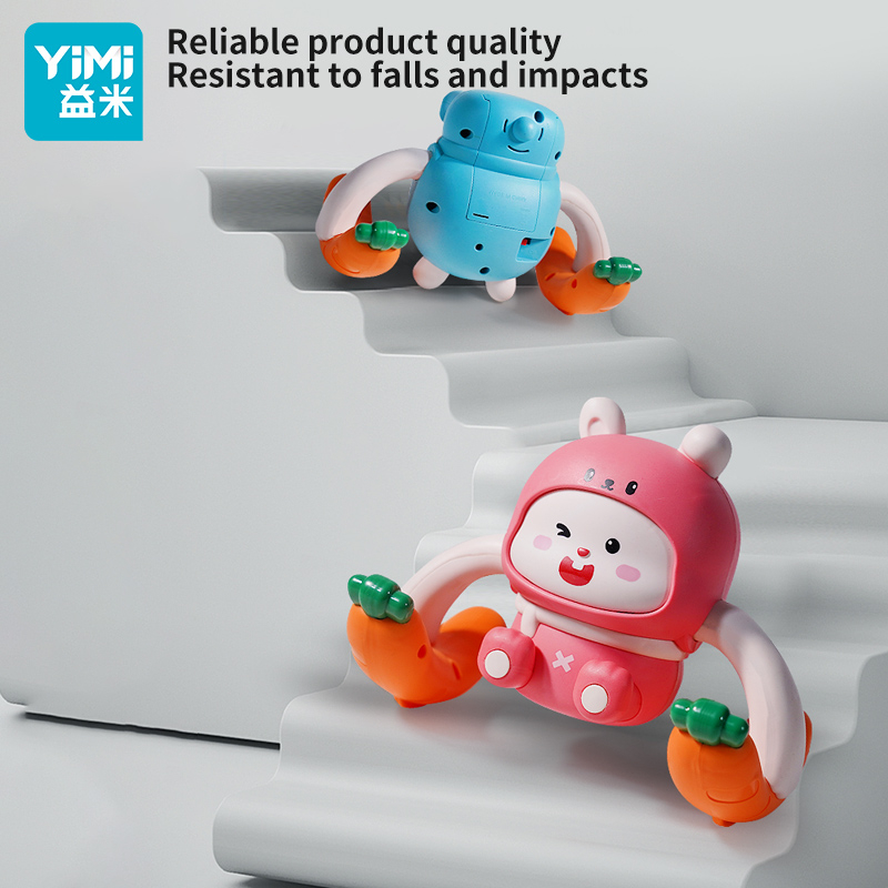 Yimi Đồ Chơi Thỏ Điện Tử Lăn Tay Cho Bé Sơ Sinh