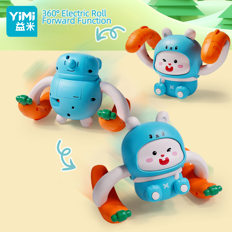 Yimi Đồ Chơi Thỏ Điện Tử Lăn Tay Cho Bé Sơ Sinh