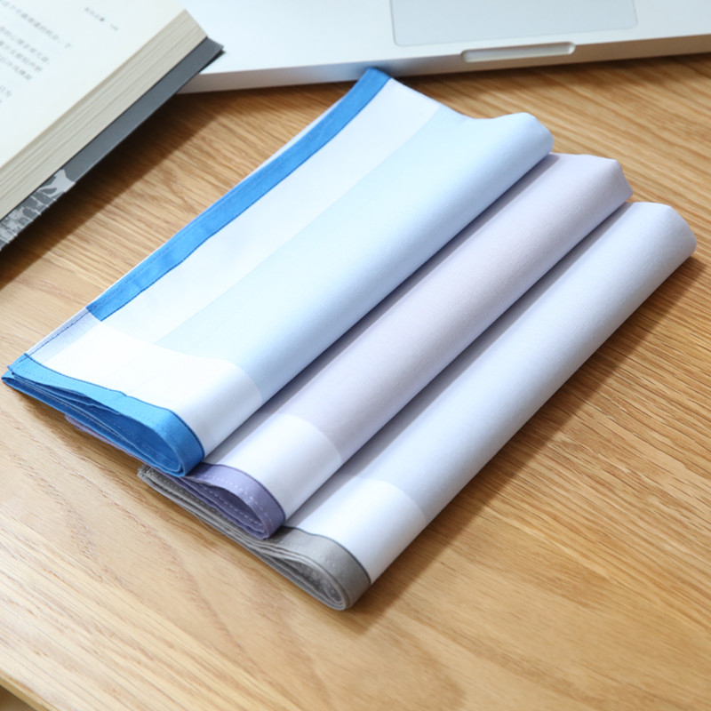 Set 3 khăn tay thấm hút mồ hôi mềm mại 43*43 cm cho nam