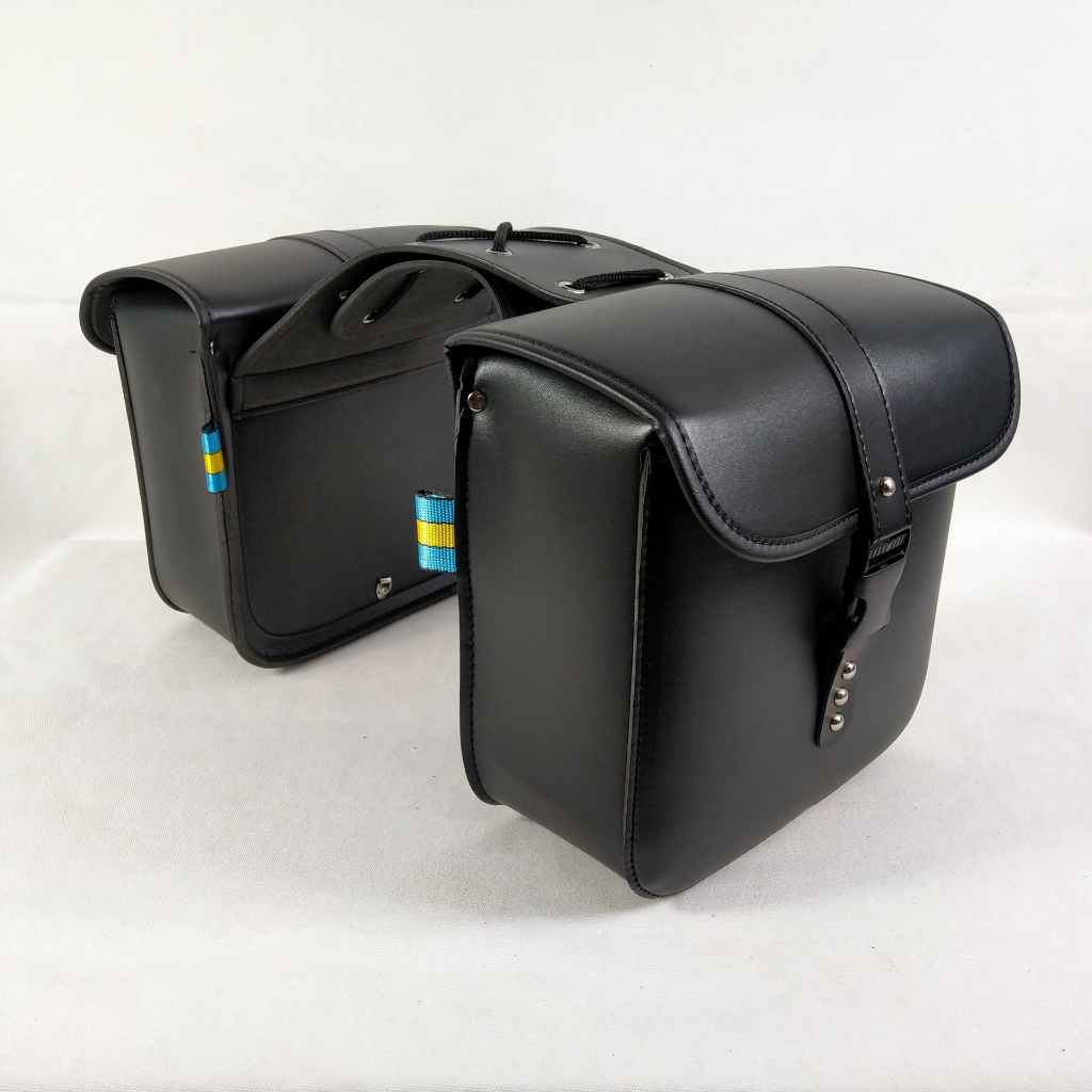 Túi gác yên xe mô tô chất liệu da PU cao cấp tiện dụng, Xe Máy Bên Túi Da