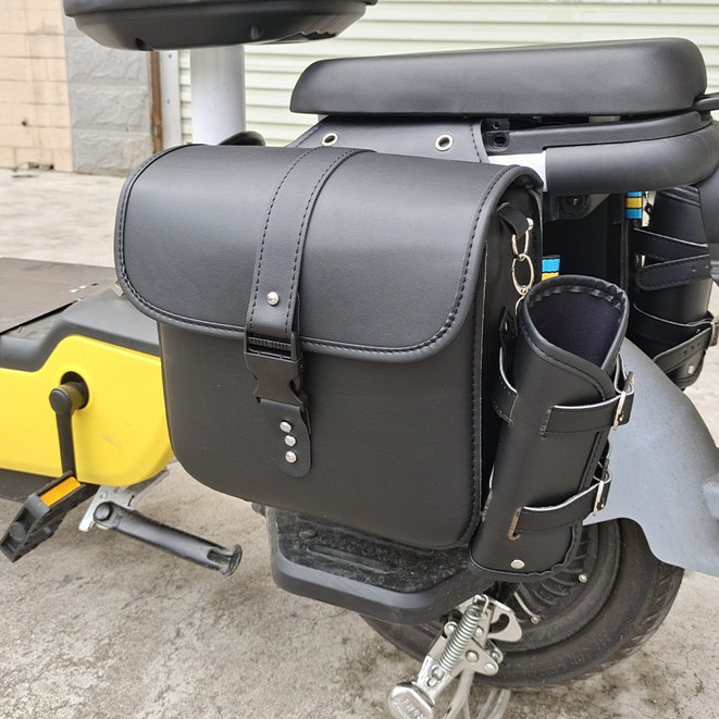[Hàng Hot] Túi gác yên xe mô tô chất liệu da PU cao cấp tiện dụng, Xe Máy Bên Túi Da