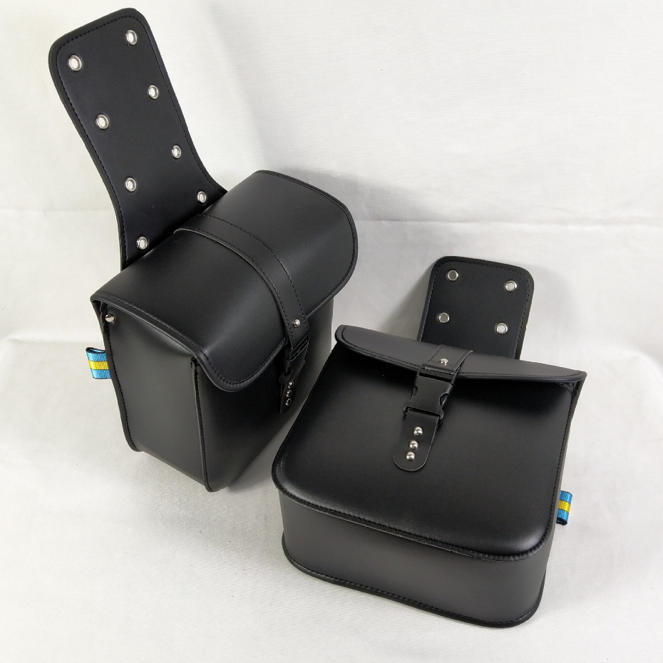 Túi gác yên xe mô tô chất liệu da PU cao cấp tiện dụng, Xe Máy Bên Túi Da