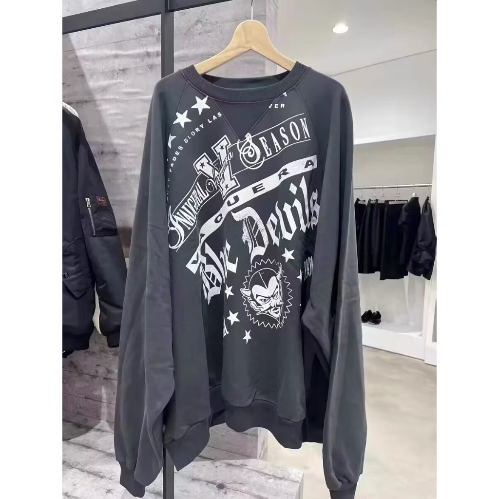 Áo sweater cotton Cổ Tròn Tay Dài Dáng Rộng In Chữ blackpink  Rose Thời Trang Hàn Quốc Dành Cho Cặp Đôi