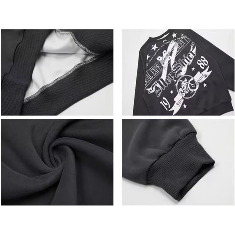 Áo sweater cotton Cổ Tròn Tay Dài Dáng Rộng In Chữ blackpink  Rose Thời Trang Hàn Quốc Dành Cho Cặp Đôi