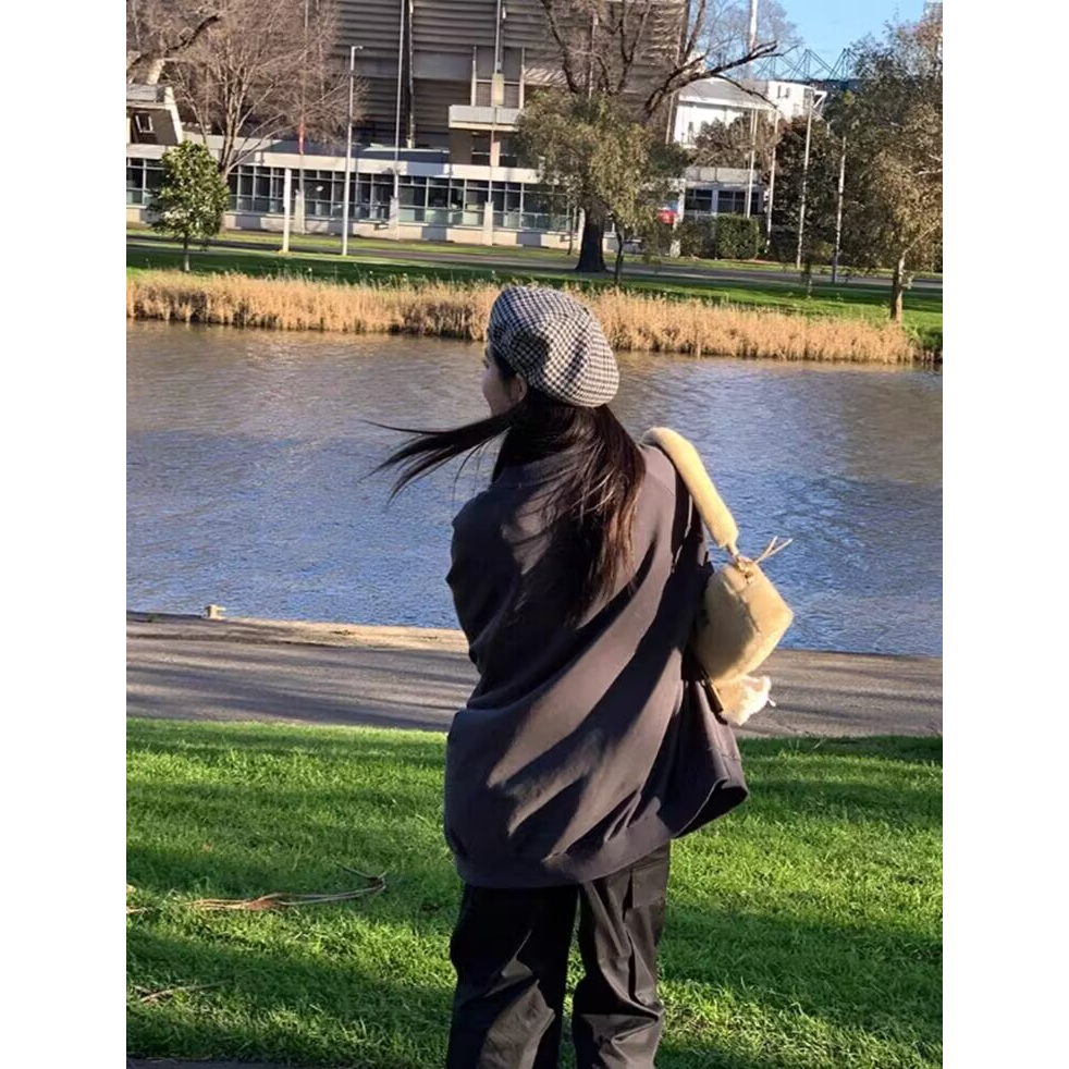 Áo sweater cotton Cổ Tròn Tay Dài Dáng Rộng In Chữ blackpink  Rose Thời Trang Hàn Quốc Dành Cho Cặp Đôi