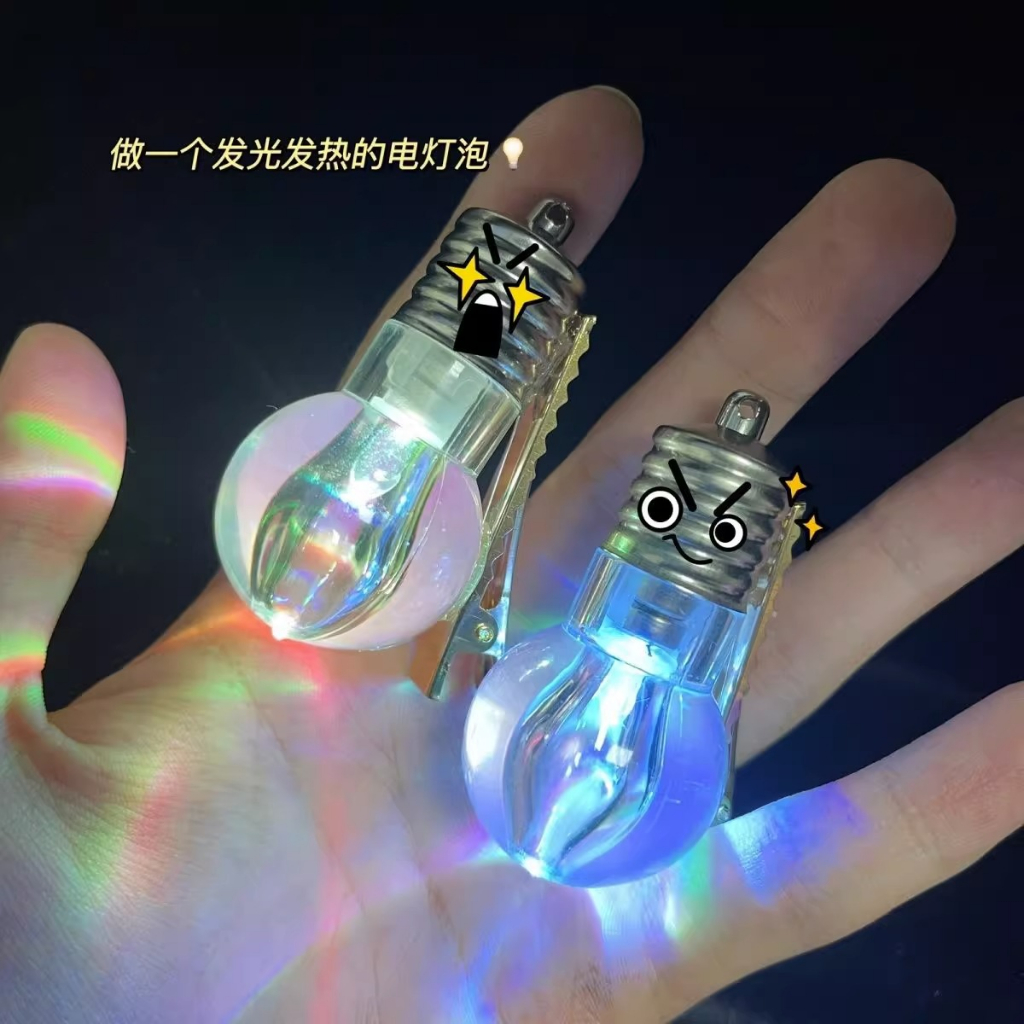 Kẹp Tóc Hình Bóng Đèn Sáng Tạo Vui Nhộn Cho Nữ