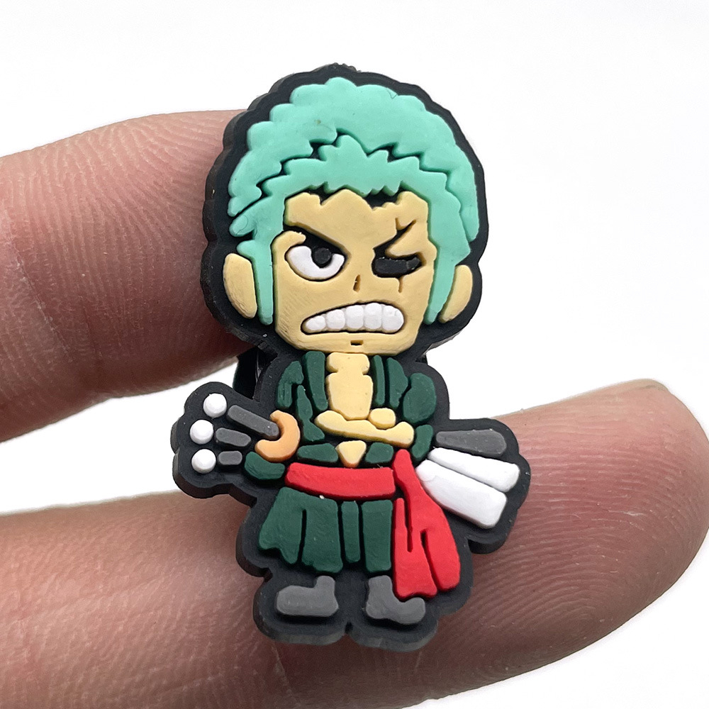 1 Phụ Kiện Trang Trí Dép crocs Hình Nhân Vật Hoạt Hình one piece