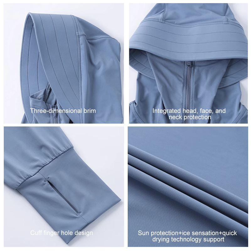 Áo Khoác Chống Nắng Vải Lụa Mát Khô Thoáng Nhanh Thời Trang Cao Cấp