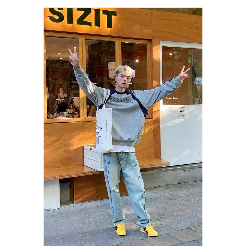 Áo sweater Thêu Họa Tiết monogram Phong Cách Mỹ Cổ Điển Thời Trang Cho Nam Và Nữ