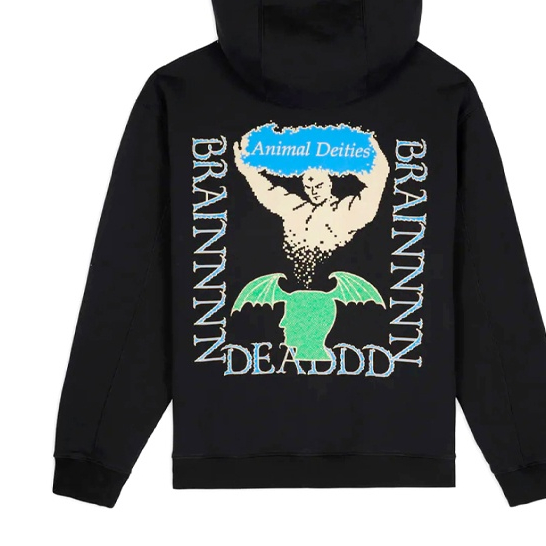 Áo Khoác hoodie Chui Đầu Thể Thao In Hình brain dead 23 Thời Trang Cho Nam Và Nữ