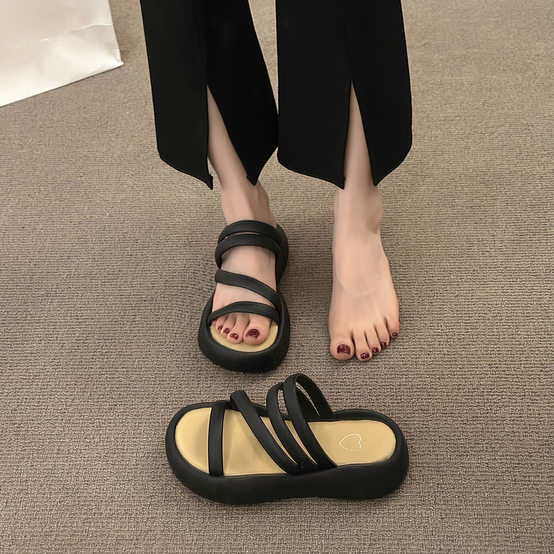 FEIJIANU dép sandal nữ giày sandal nữ dép đế cao đi biển Thoải Mái Xinh Xắn 29Z23071708