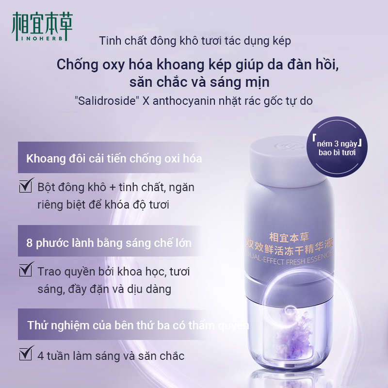 Inoherb Set 5 Tinh Chất Khô 3ml + 50mg) Giúp Cấp Ẩm Cho Da Hiệu Quả