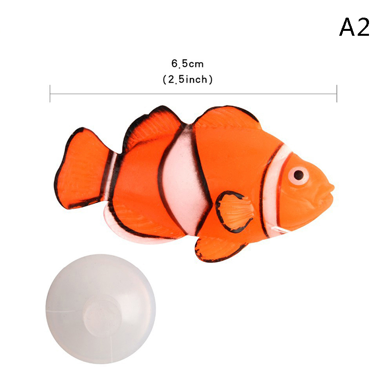 Thời Trang Cá Sư Tử Bằng Silicone Phát Quang Dùng Trang Trí Bể Cá