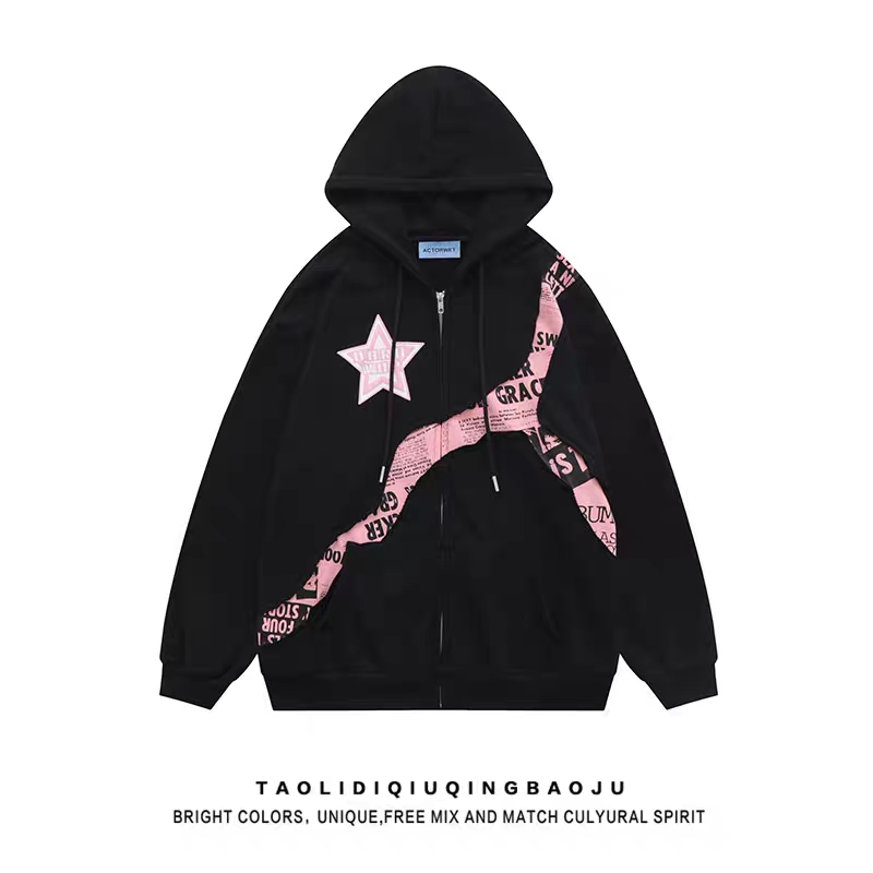 Áo len hoodie cùng kiểu dáng&Áo Thun Tay Lửng Cổ Tròn Dáng Rộng Phong Cách Thời Trang Harajuku Nhật Bản