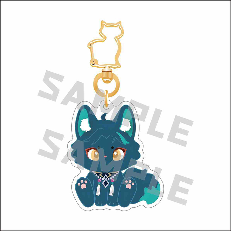 Genshin Móc Khóa acrylic Hình Mèo Xinh Xắn