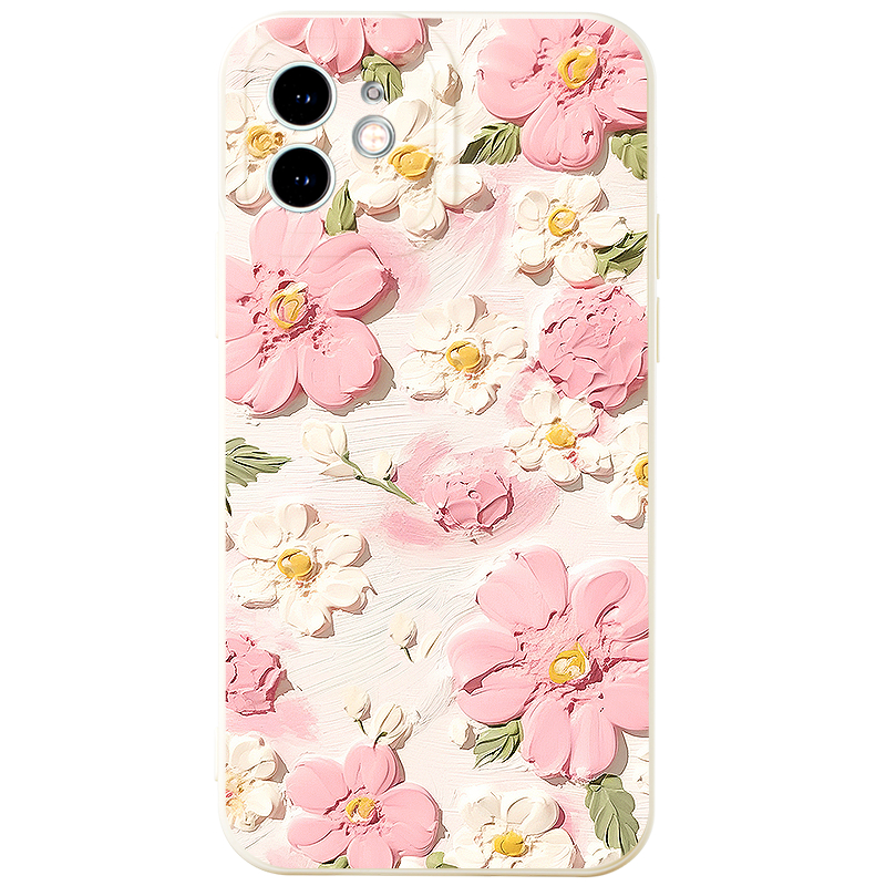 Ốp điện thoại JURSUE dễ thương đẹp hoa dẻo Cho iPhone 15 14 13 12 11 Pro Max SE 2020 X XR XS 8 7 ip 6S 6 Plus XYH2088