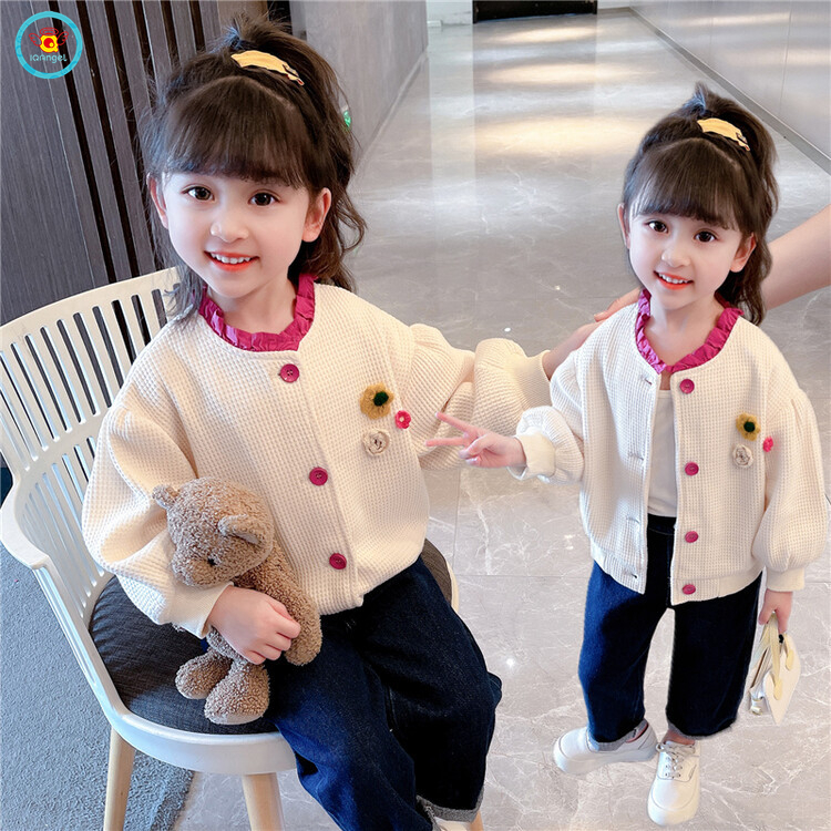 IQ Angel Áo Khoác Gió Phong Cách Hàn Quốc Thời Trang Xuân Thu Cho Bé Gái