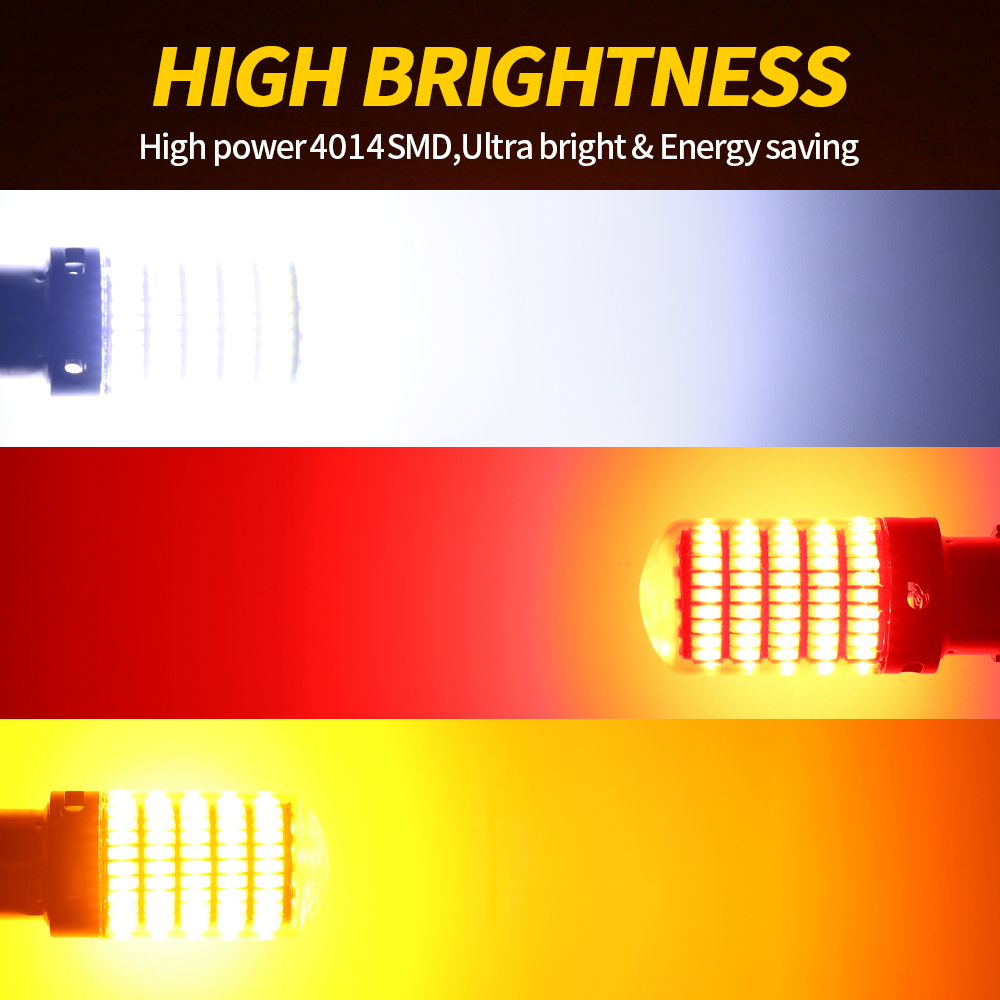 Bóng Đèn 1156 led 1156 bau15s py21w 1157 bay15d p21-5w t20 7440 w21w 7443 w21-5w led Tín Hiệu Siêu Sáng 4014 150smd