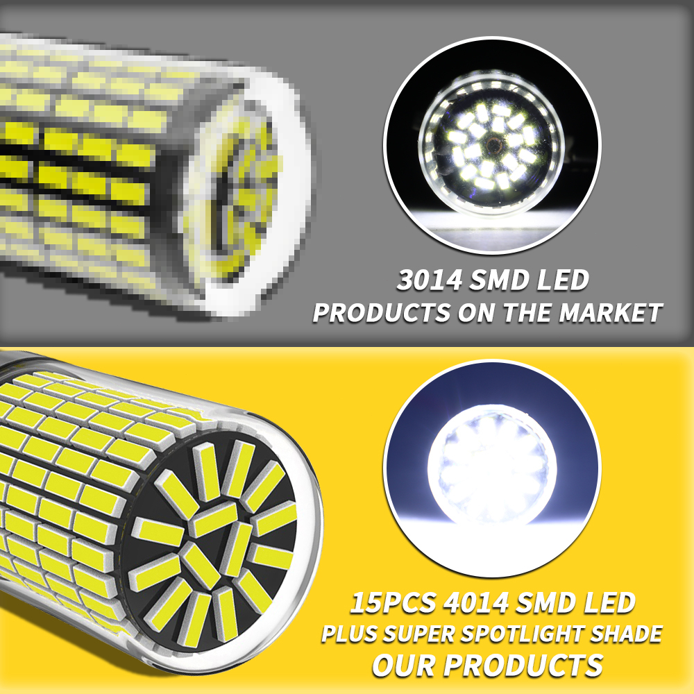 Bóng Đèn 1156 led 1156 bau15s py21w 1157 bay15d p21-5w t20 7440 w21w 7443 w21-5w led Tín Hiệu Siêu Sáng 4014 150smd