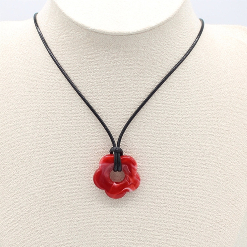 Vòng cổ Mặt Hình Hoa Nhiều Màu Sắc Thời Trang Cho Nữ