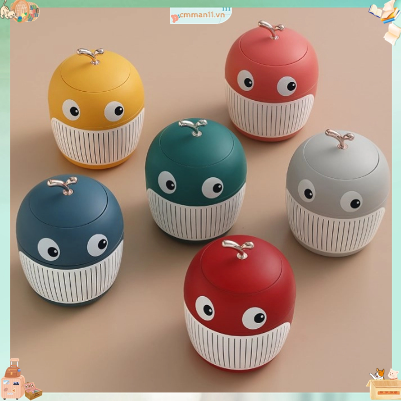 Keep order Cá Voi Nhỏ Thùng Rác Mini Dễ Thương Nhẹ Sang Trọng Di Động Đa Năng Cho Máy Tính Để Bàn Văn Phòng Trà cmman11.vn