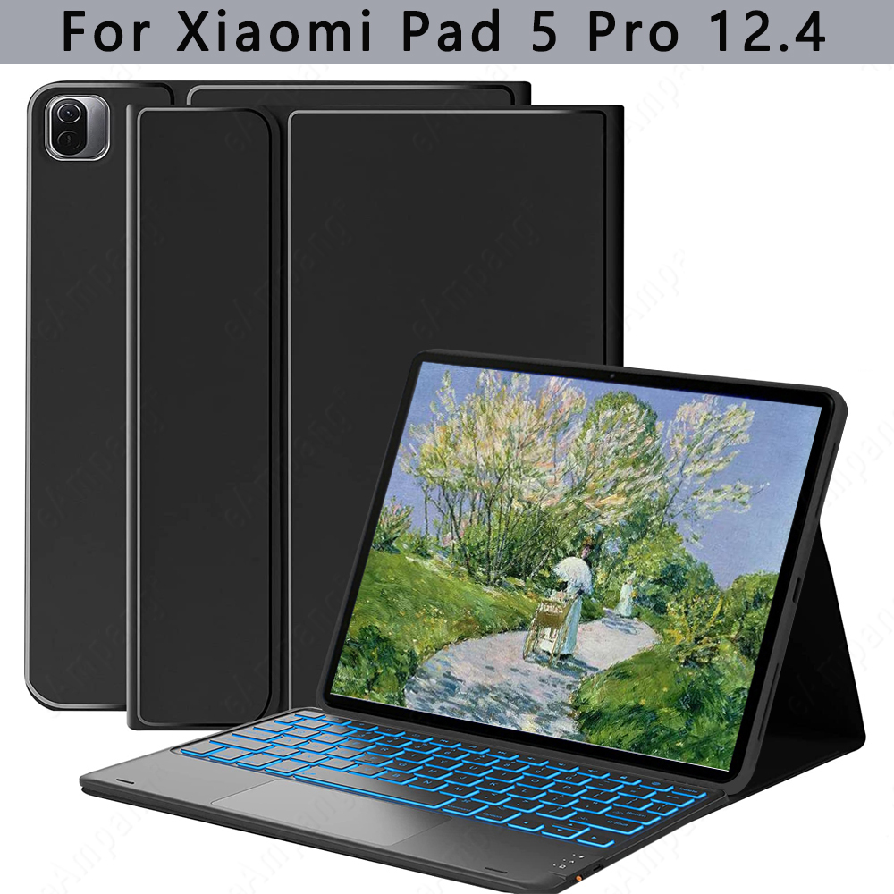 Ốp Bao Da Máy Tính Bảng Có Bàn Phím Không Dây Cho xiaomi pad 5 pro 12.4 xiaomi mipad 5 pro 12.4 xiaomi mi pad pro 12.4
