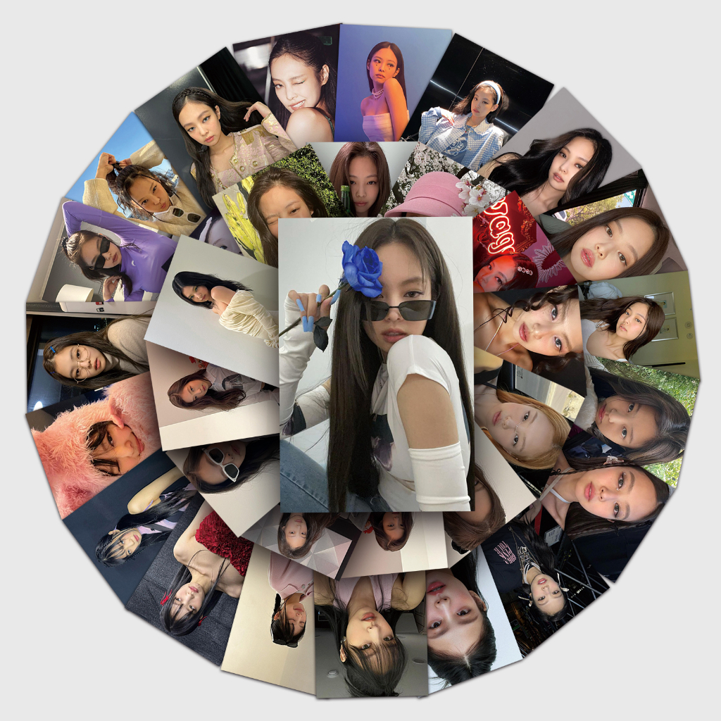 Bộ 53 Miếng Dán Trang Trí Laptop / Điện Thoại / guitar / Mũ Bảo Hiểm In Hình Nhóm Nhạc blackpink Xinh Xắn