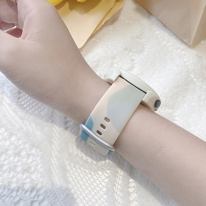 Dây Đeo Silicon Họa Tiết Cầu Vồng Cho Đồng Hồ Thông Minh xiaomi redmi watch 3 redmi watch 3