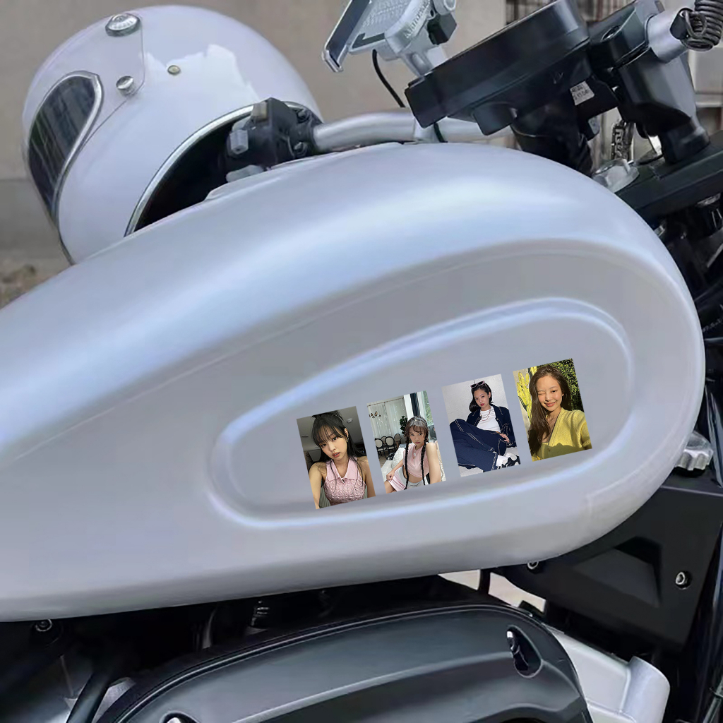 Bộ 53 Miếng Dán Trang Trí Laptop / Điện Thoại / guitar / Mũ Bảo Hiểm In Hình Nhóm Nhạc blackpink Xinh Xắn