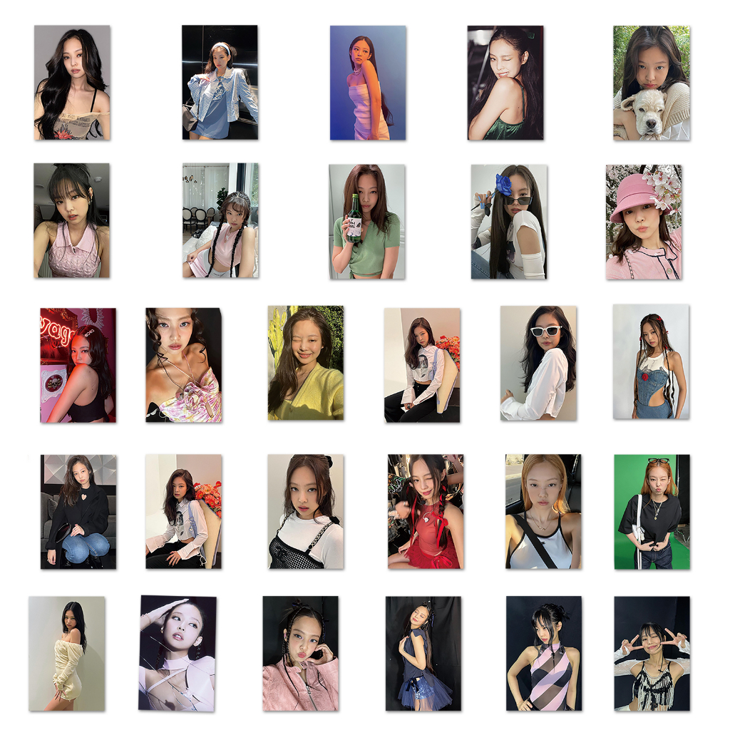Bộ 53 Miếng Dán Trang Trí Laptop / Điện Thoại / guitar / Mũ Bảo Hiểm In Hình Nhóm Nhạc blackpink Xinh Xắn