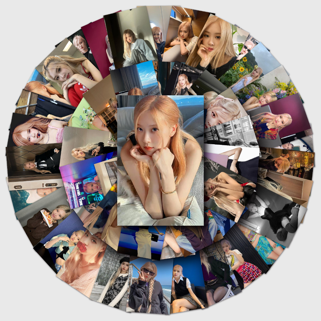 Bộ 53 Miếng Dán Trang Trí Laptop / Điện Thoại / guitar / Mũ Bảo Hiểm In Chữ blackpink Xinh Xắn diy