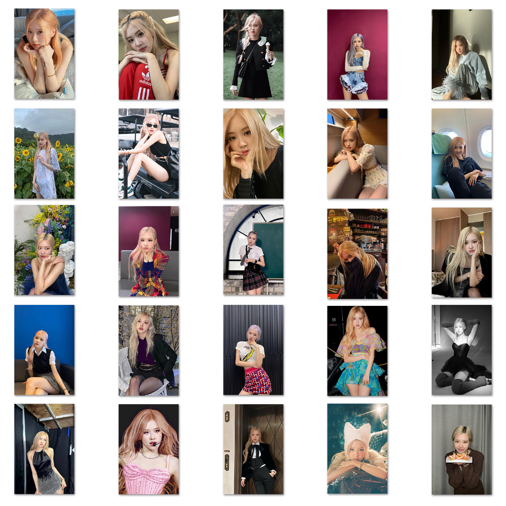 Bộ 53 Miếng Dán Trang Trí Laptop / Điện Thoại / guitar / Mũ Bảo Hiểm In Chữ blackpink Xinh Xắn diy