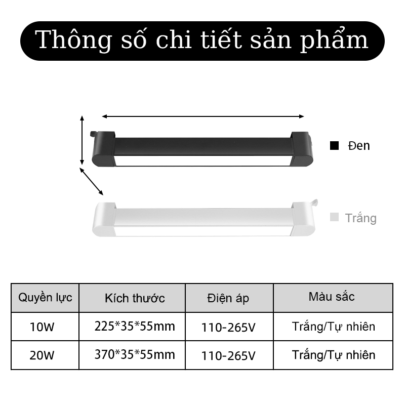 Đèn Rọi Ray CHUANGYANG 10w 20w Đèn Thanh Ray Đèn Trần Siêu Sáng Thiết Kế Mới