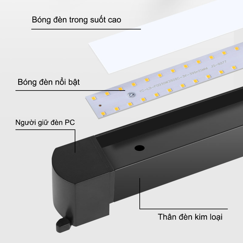 Đèn Rọi Ray CHUANGYANG 10w 20w Đèn Thanh Ray Đèn Trần Siêu Sáng Thiết Kế Mới