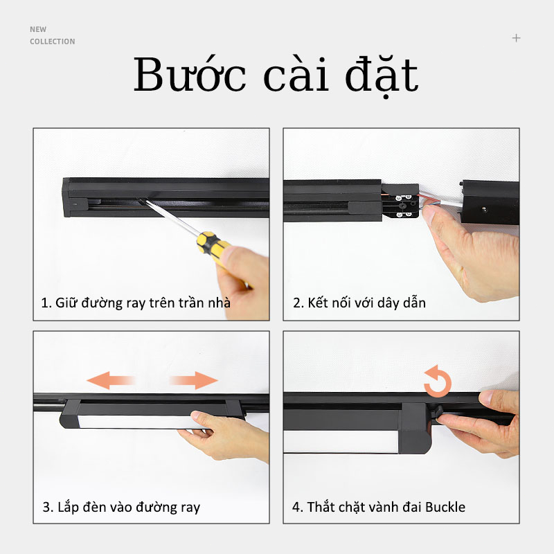 Đèn Rọi Ray CHUANGYANG 10w 20w Đèn Thanh Ray Đèn Trần Siêu Sáng Thiết Kế Mới