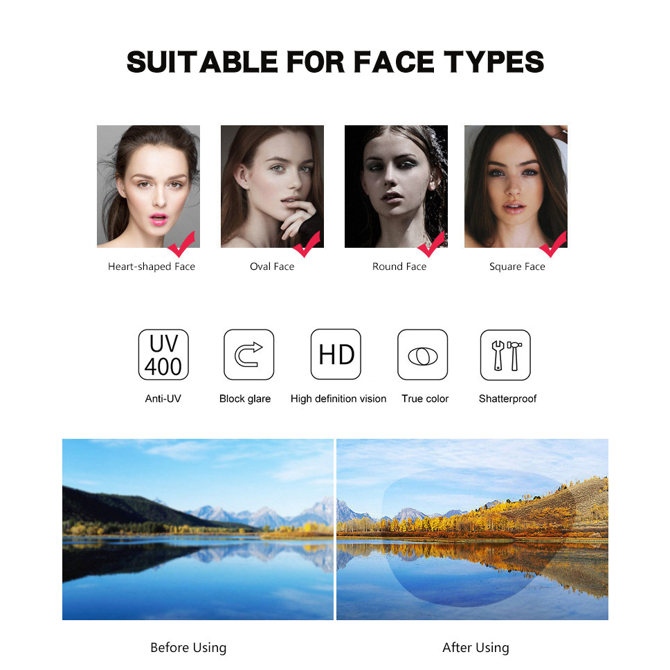 Kính Mát Gọng Vuông Chống Tia uv400 Phong Cách vintage Sang Trọng Dành Cho Nữ