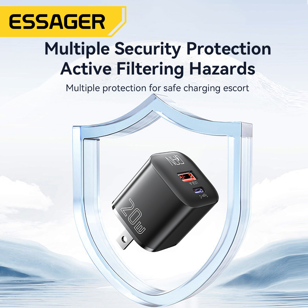 Essager Dây Cáp Sạc Nhanh usb type c 3.0 20w Cho ip 14 / 13 / 12 / 11 pro max / oppo / xiaomi / samsung