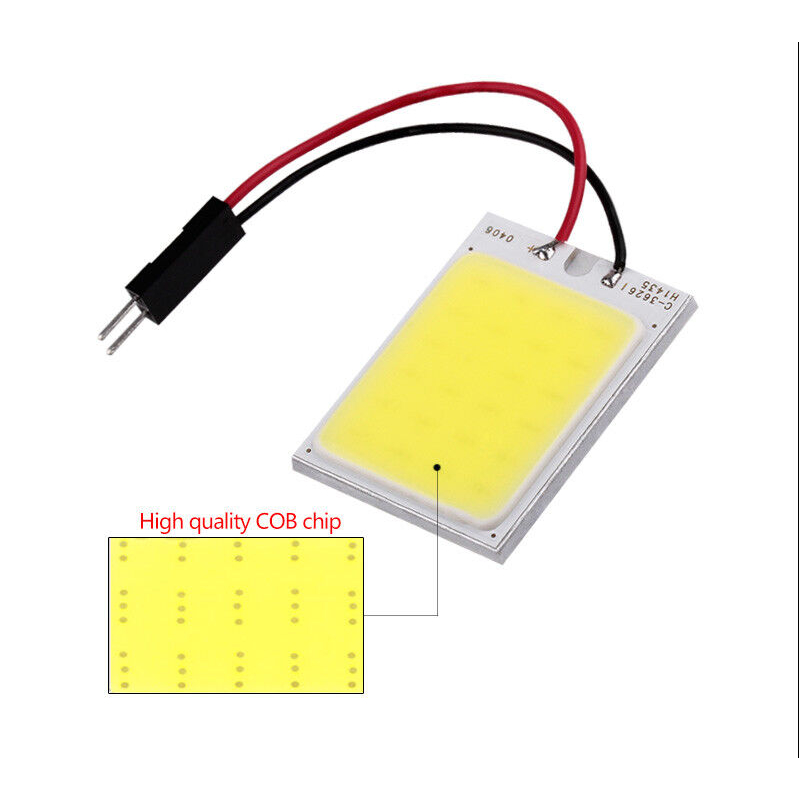 Bảng Đèn led cob 6000k Ánh Sáng Trắng Siêu Sáng Gắn Trần Xe Hơi Nội Thất 18 / 24 / 36 / 48