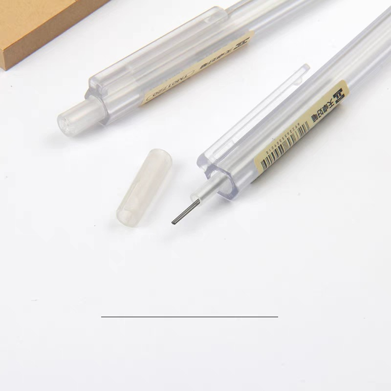 Bút Chì Bấm Tự Động Trong Suốt Ngòi 0.5mm / 0.7mm 2b