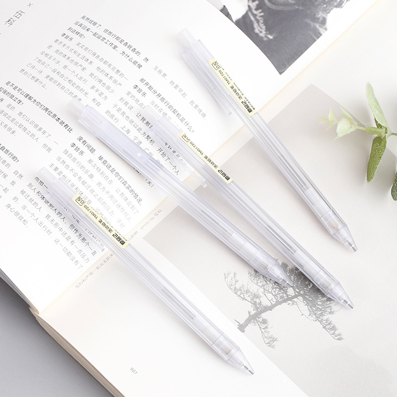 Bút Chì Bấm Tự Động Trong Suốt Ngòi 0.5mm / 0.7mm 2b