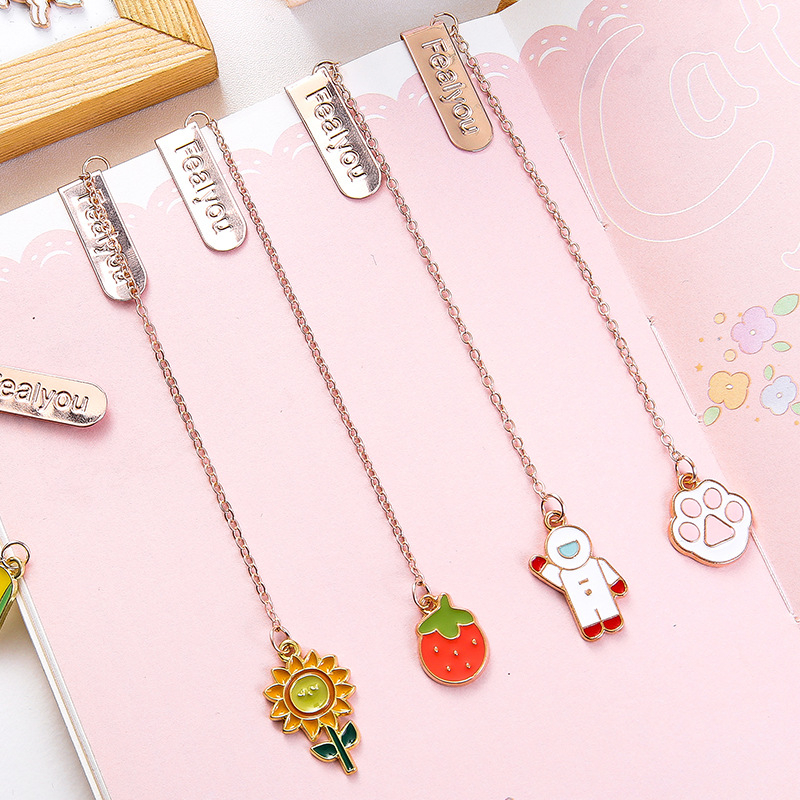 Dụng cụ đánh dấu trang sách thiết kế chuỗi dây sáng tạo